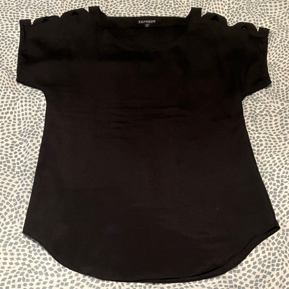 Express Women's Elegant Black Blouse